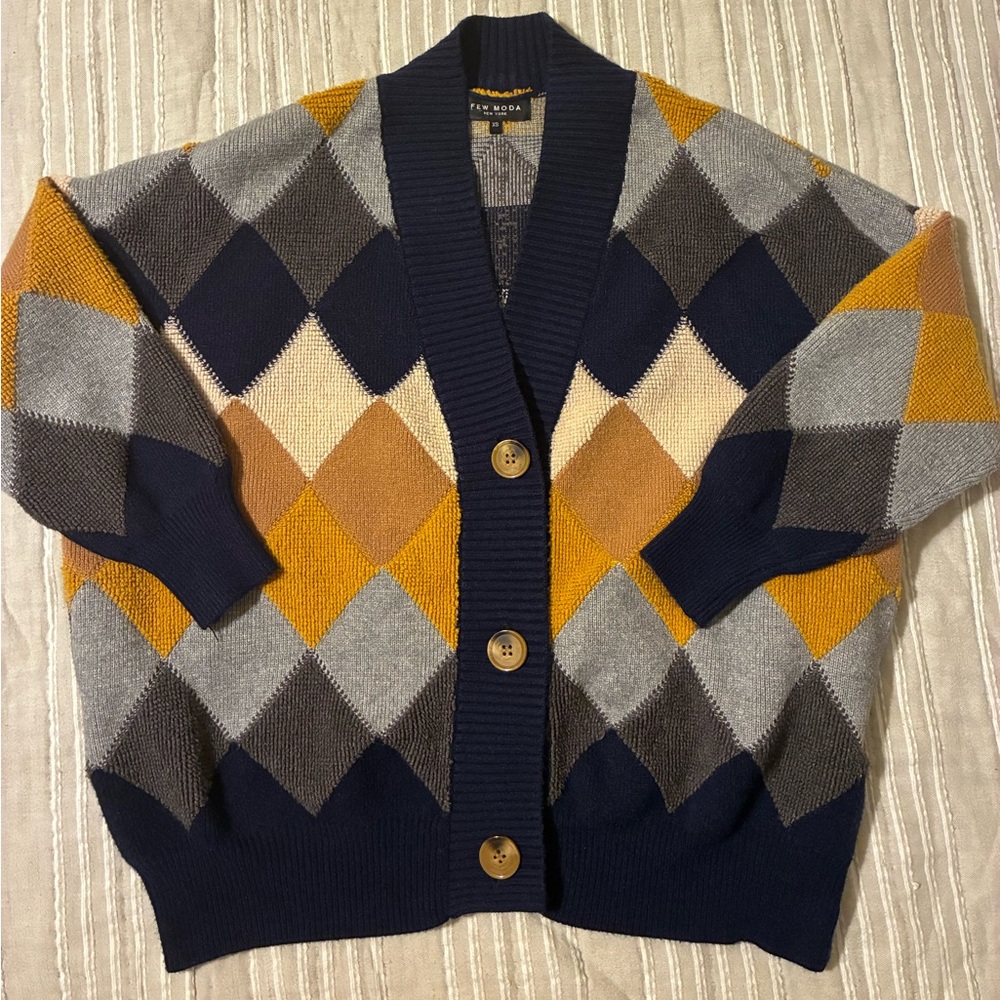 Few Moda Geo Colorblock Cardigan - Picture 5 of 7